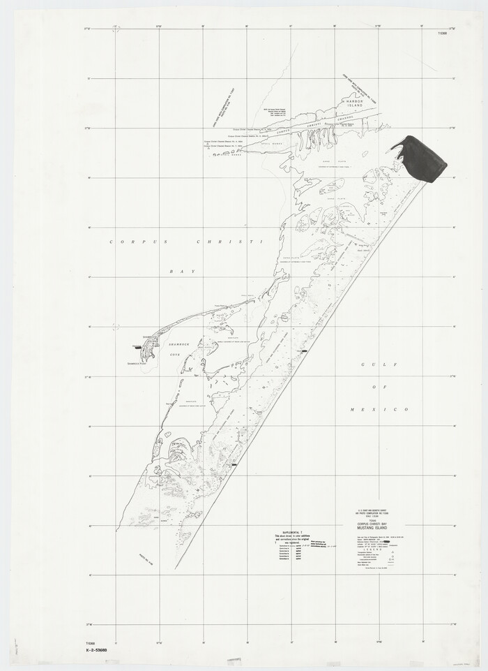 73461, Texas, Corpus Christi Bay, Mustang Island, General Map Collection