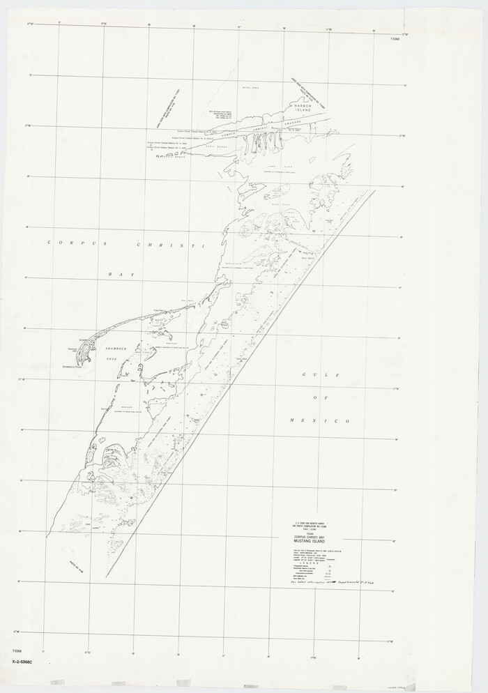 73462, Texas, Corpus Christi Bay, Mustang Island, General Map Collection