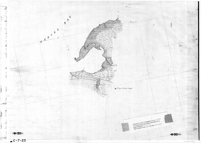 73463, [Nueces Bay, Mustang Island and Padre Island], General Map Collection

