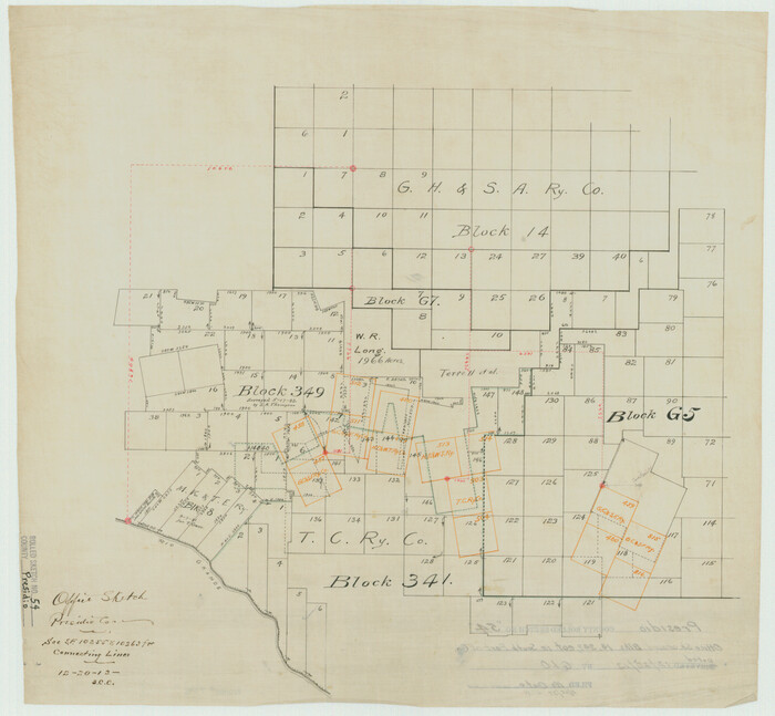 7348, Presidio County Rolled Sketch 54, General Map Collection