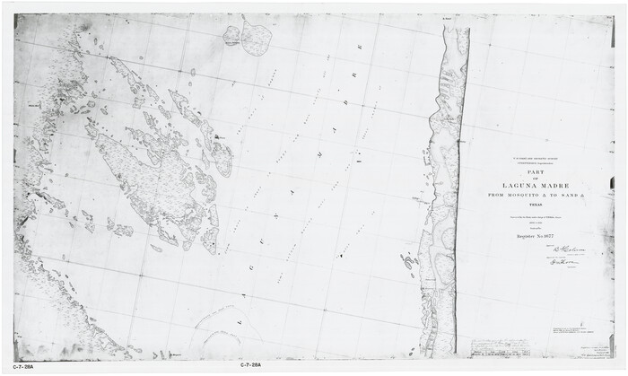 73486, Part of Laguna Madre from Mosquito Trangulation Station to Sand Triangulation Station, General Map Collection
