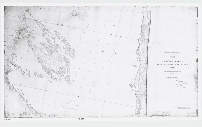 73486, Part of Laguna Madre from Mosquito Trangulation Station to Sand Triangulation Station, General Map Collection