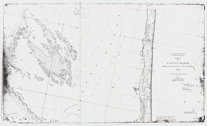 73488, Part of Laguna Madre from Mosquito Trangulation Station to Sand Triangulation Station, General Map Collection