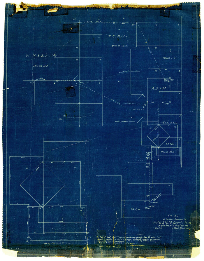 7349, Presidio County Rolled Sketch 56, General Map Collection