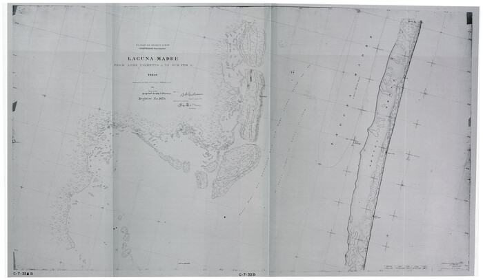 73497, Laguna Madre from Lone Palmetto Triangulation Station to Gum Pen Triangulation Station, General Map Collection