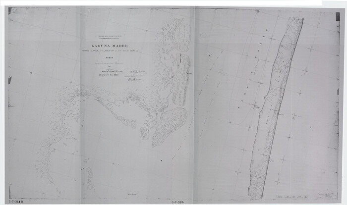 73497, Laguna Madre from Lone Palmetto Triangulation Station to Gum Pen Triangulation Station, General Map Collection
