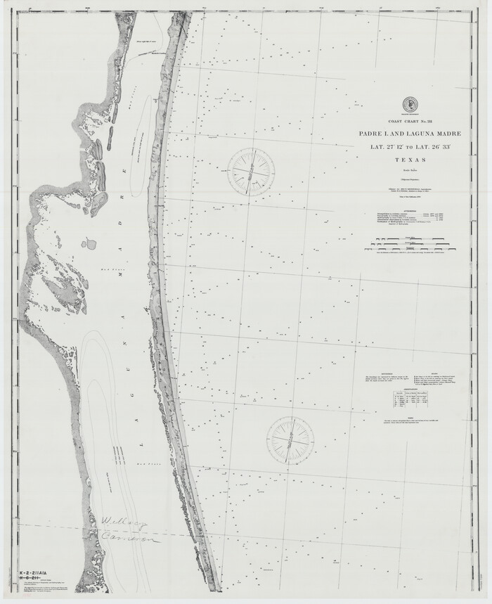 73501, Coast Chart No. 211 - Padre I. and Laguna Madre, Lat. 27° 12' to Lat. 26° 33', Texas, General Map Collection