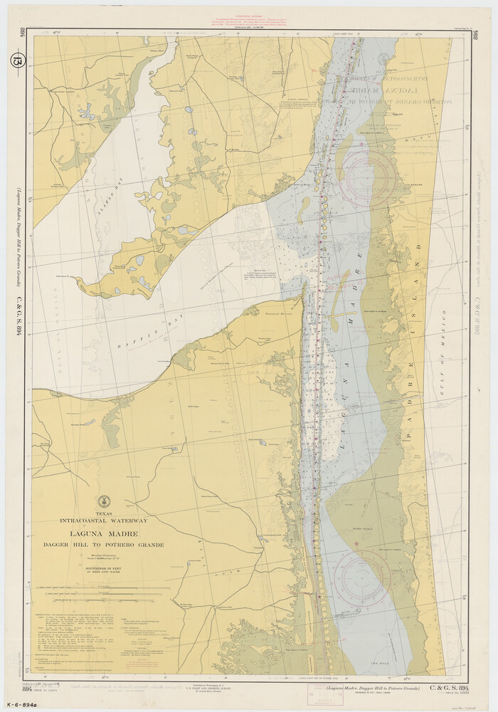 73508, Texas Intracoastal Waterway - Laguna Madre - Dagger Hill to Potrero Grande, General Map Collection