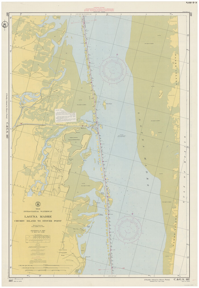 73513, Texas Intracoastal Waterway - Laguna Madre - Rincon de San Jose to Chubby Island, General Map Collection
