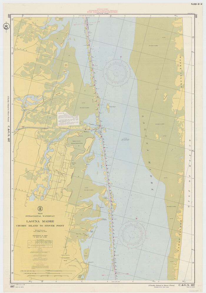 73513, Texas Intracoastal Waterway - Laguna Madre - Rincon de San Jose to Chubby Island, General Map Collection