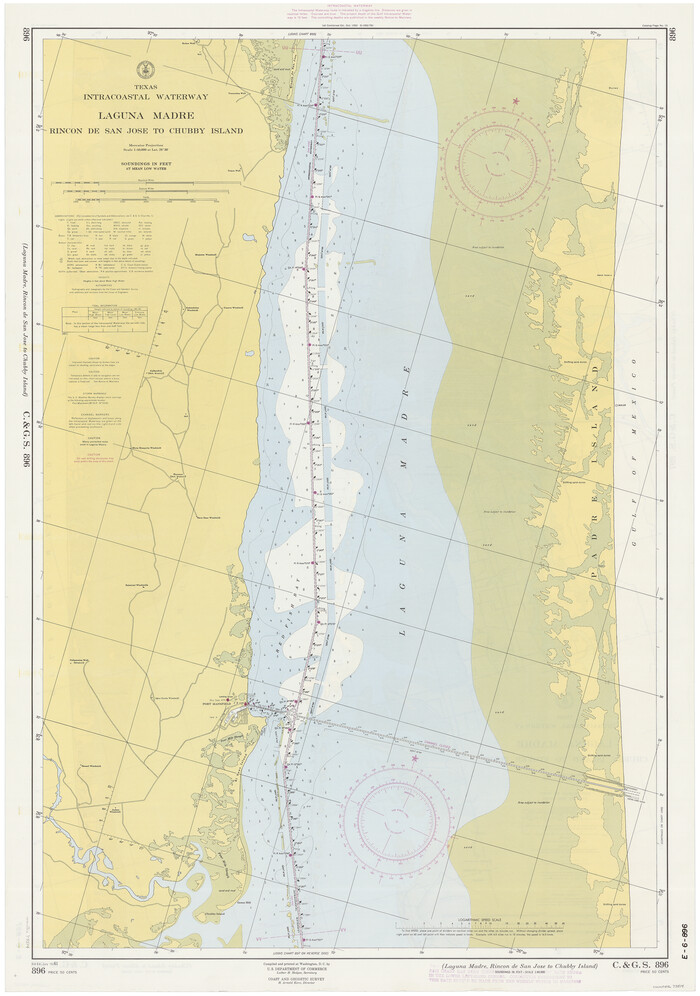 73514, Texas Intracoastal Waterway - Laguna Madre - Rincon de San Jose to Chubby Island, General Map Collection
