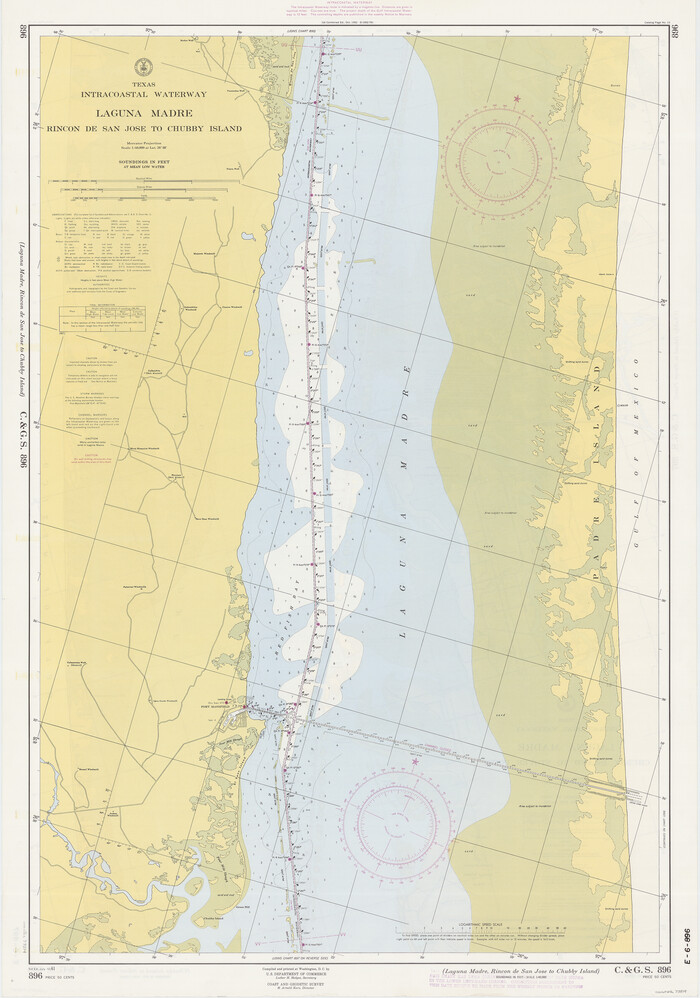 73514, Texas Intracoastal Waterway - Laguna Madre - Rincon de San Jose to Chubby Island, General Map Collection