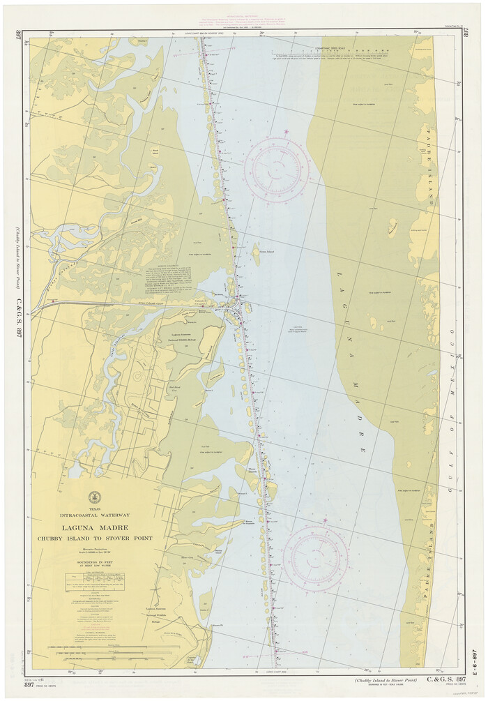 73515, Texas Intracoastal Waterway - Laguna Madre - Rincon de San Jose to Chubby Island, General Map Collection
