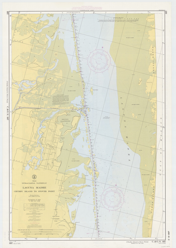 73515, Texas Intracoastal Waterway - Laguna Madre - Rincon de San Jose to Chubby Island, General Map Collection