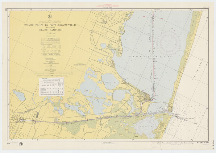 73518, Texas Intracoastal Waterway - Stover Point to Port Brownsville including Brazos Santiago, General Map Collection