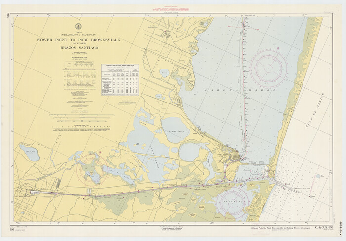 73519, Texas Intracoastal Waterway - Stover Point to Port Brownsville including Brazos Santiago, General Map Collection