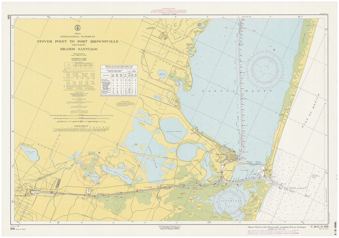73520, Texas Intracoastal Waterway - Stover Point to Port Brownsville including Brazos Santiago, General Map Collection
