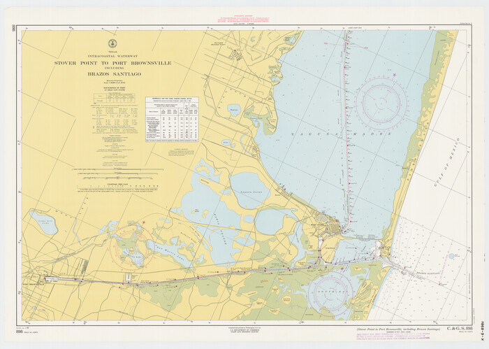 73520, Texas Intracoastal Waterway - Stover Point to Port Brownsville including Brazos Santiago, General Map Collection