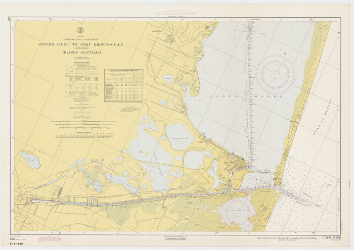 73521, Texas Intracoastal Waterway - Stover Point to Port Brownsville including Brazos Santiago, General Map Collection