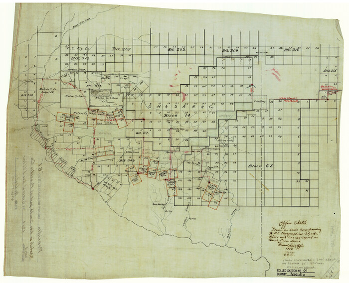7353, Presidio County Rolled Sketch 61, General Map Collection