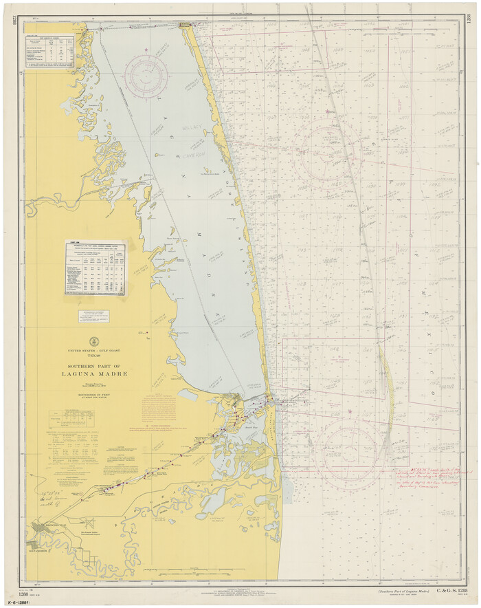 73539, Southern Part of Laguna Madre, General Map Collection
