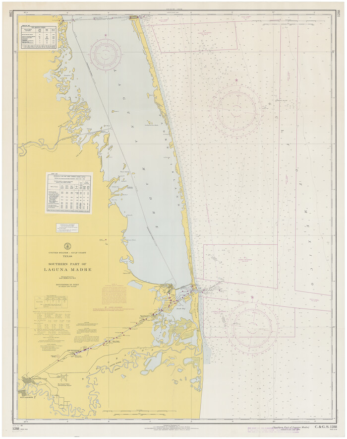 73540, Southern Part of Laguna Madre, General Map Collection
