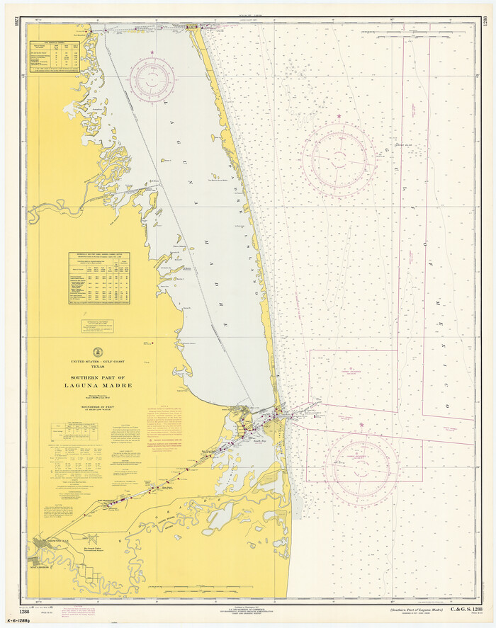 73541, Southern Part of Laguna Madre, General Map Collection