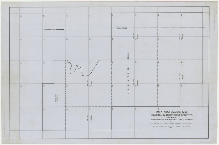 73567, Palo Duro Canyon Park, General Map Collection