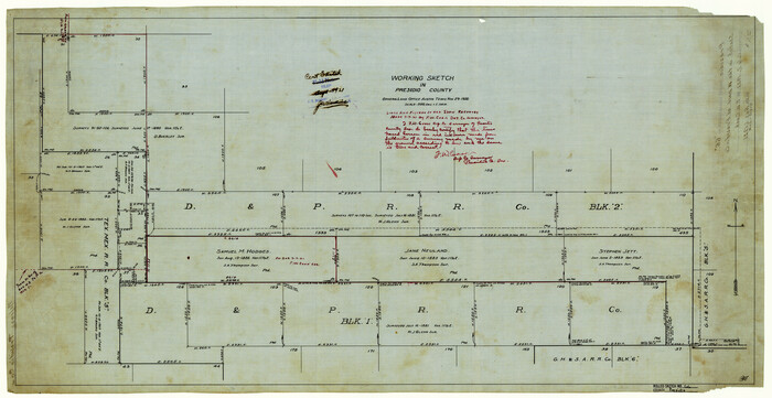 7357, Presidio County Rolled Sketch 66, General Map Collection