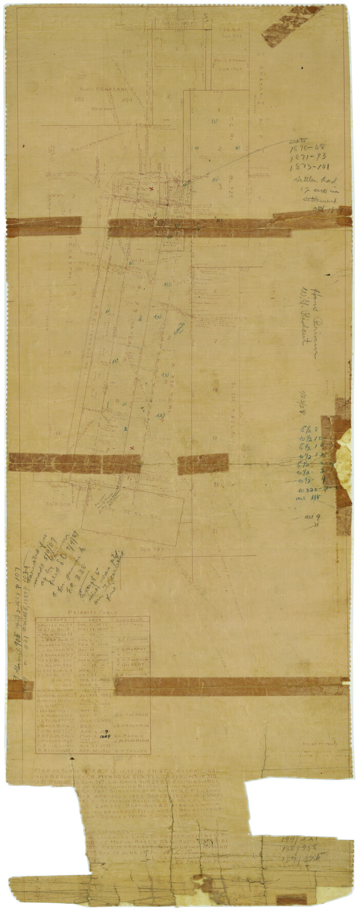 7359, Presidio County Rolled Sketch 69, General Map Collection