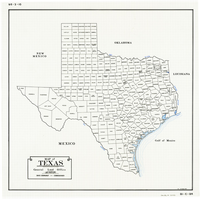 73590, Map of Texas, General Map Collection