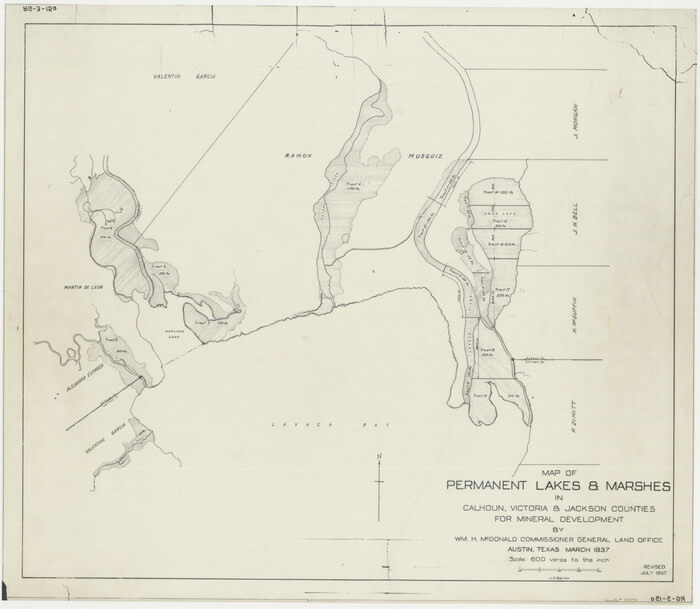 73593, Permanent Lakes and Marshes for Mineral Development, General Map Collection