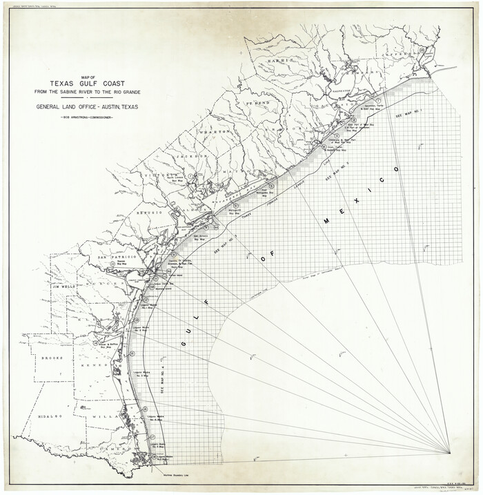 73599, Texas Gulf Coast Bay Index Map, General Map Collection