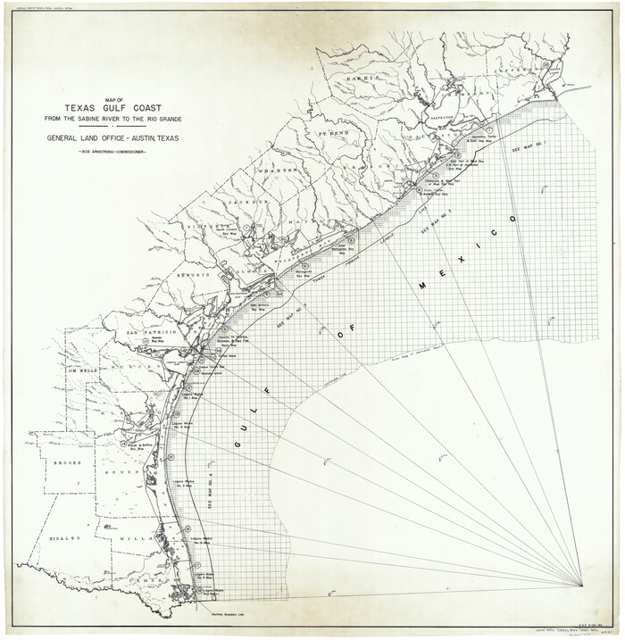 73599, Texas Gulf Coast Bay Index Map, General Map Collection