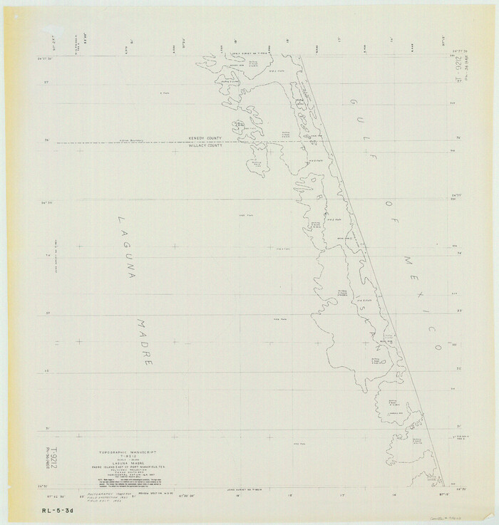 73603, Laguna Madre, T-9212, General Map Collection