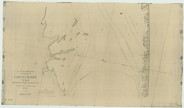 73604, Laguna Madre, Register No. 1476A, General Map Collection