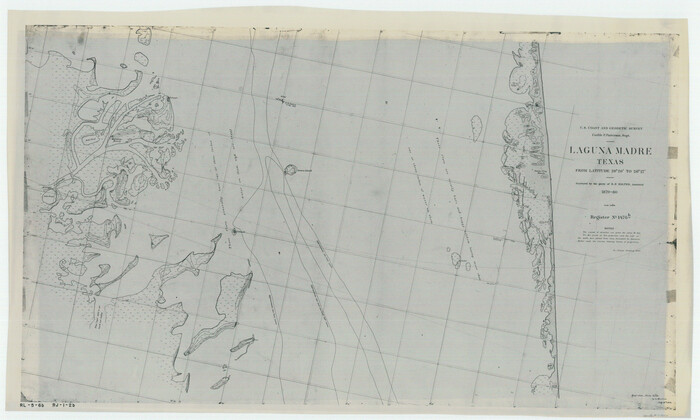 73605, Laguna Madre, Register No. 1476B, General Map Collection
