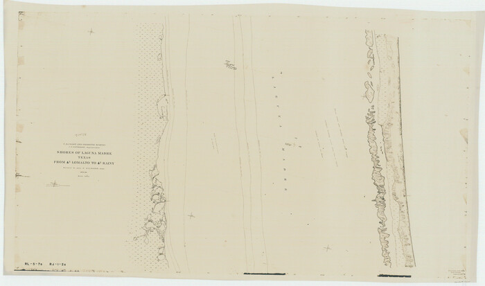 73607, Laguna Madre, Register No. 1477B, General Map Collection
