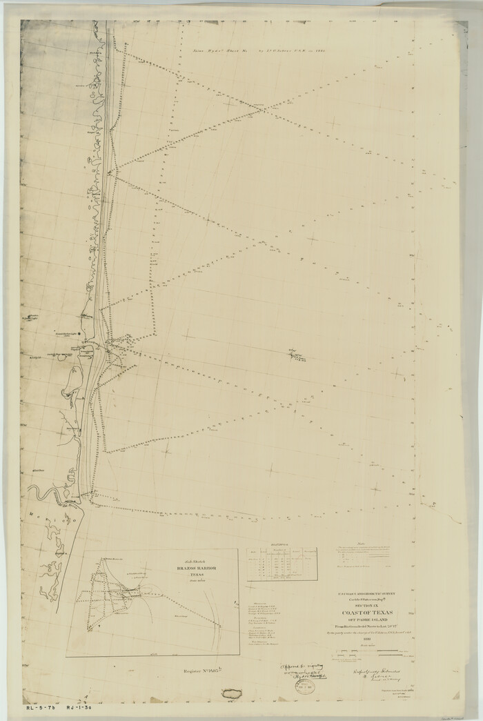 73608, Padre Island, Register No. 1485b, General Map Collection