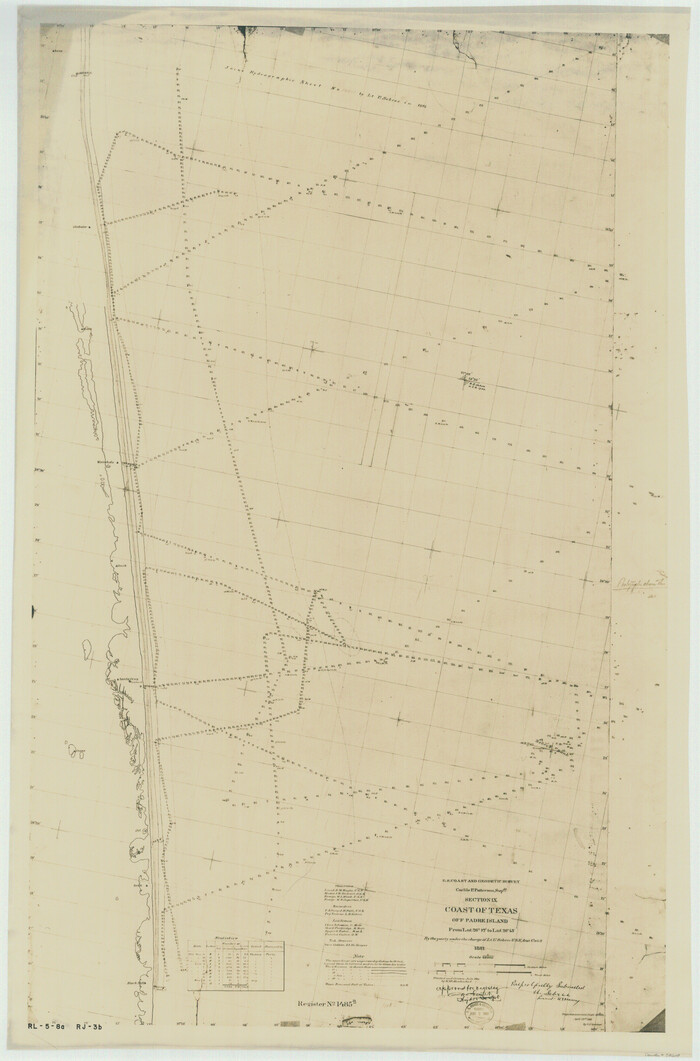 73609, Padre Island, Register No. 1485a, General Map Collection