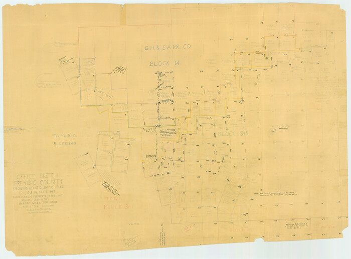 7361, Presidio County Rolled Sketch 71, General Map Collection