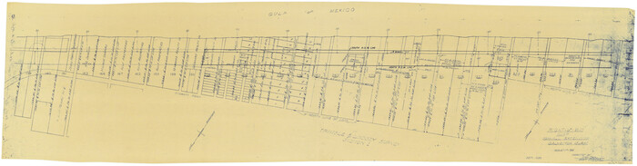 73617, Right-of-Way Map Seawall Extension Galveston Island, General Map Collection