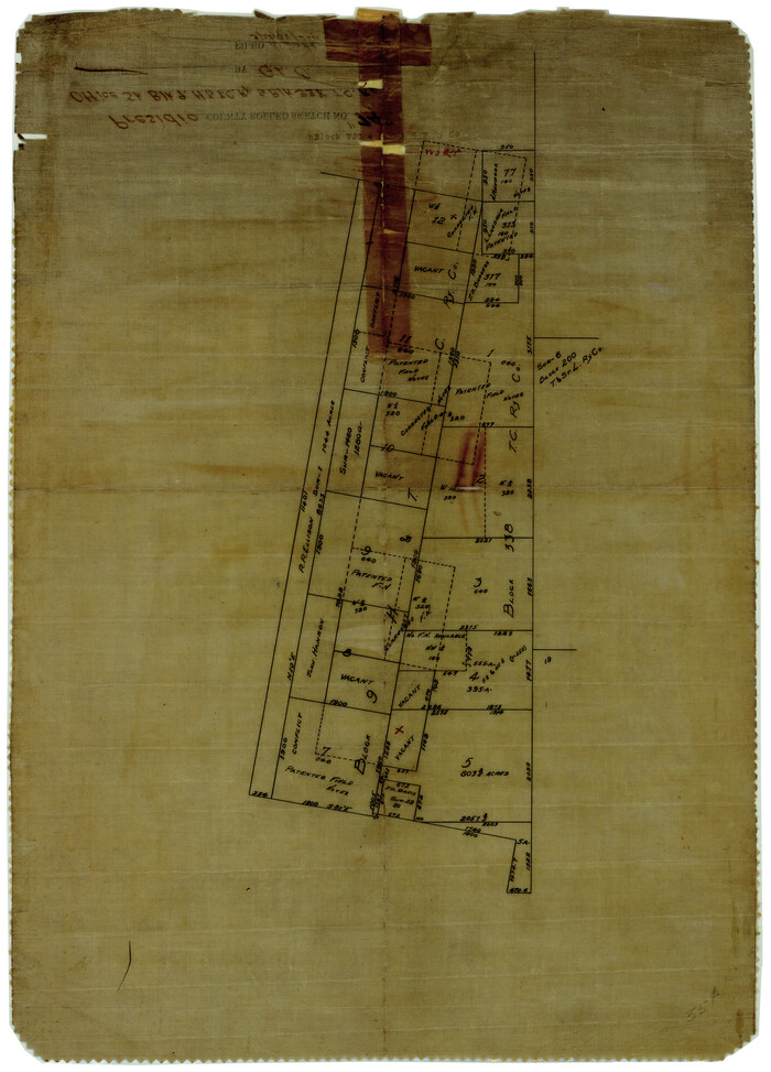 7362, Presidio County Rolled Sketch 74, General Map Collection