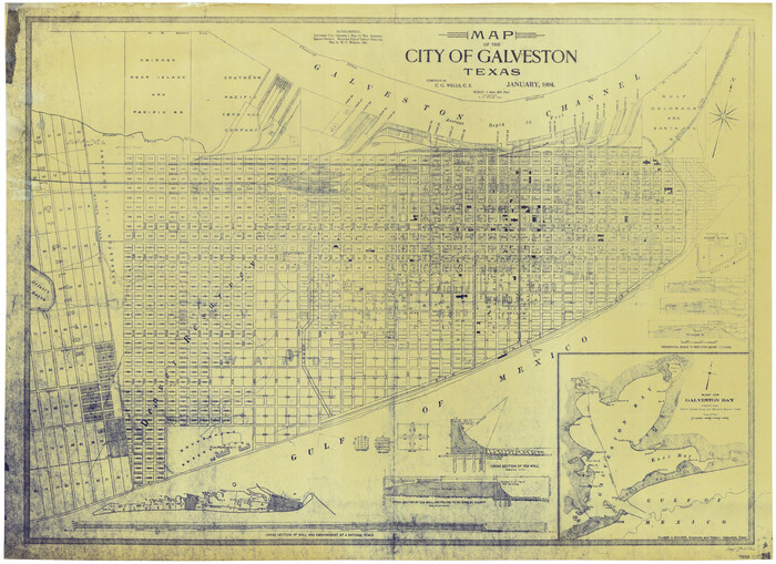 73629, Map of the City of Galveston, Texas, General Map Collection
