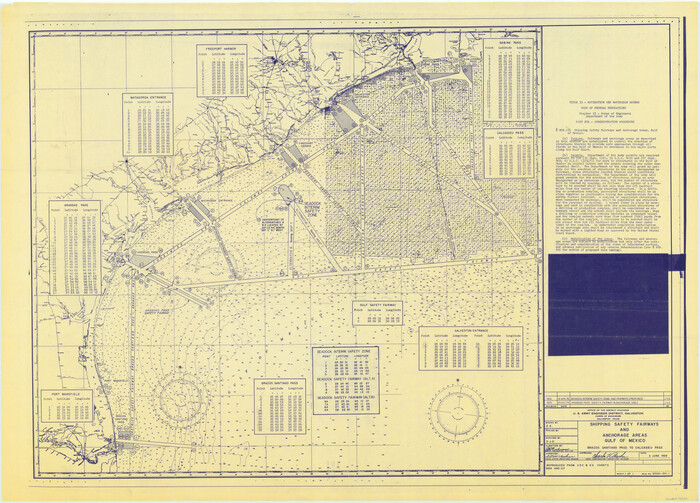 73632, Shipping Safety Fairways and Anchorage Areas, Gulf of Mexico - Brazos Santiago Pass to Calcasieu Pass, General Map Collection