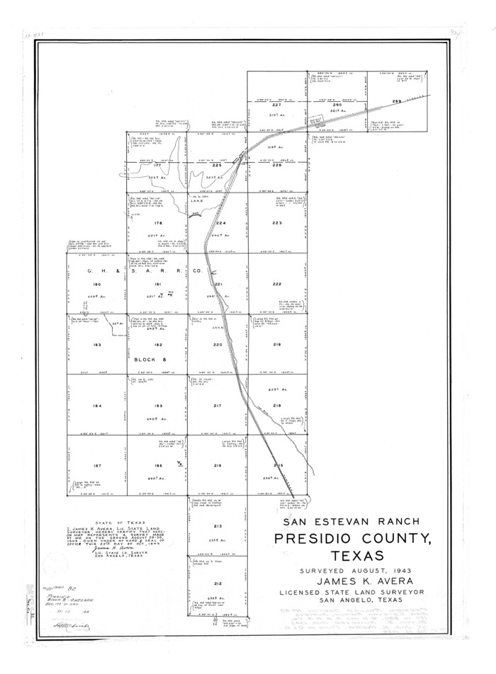 7369, Presidio County Rolled Sketch 82, General Map Collection
