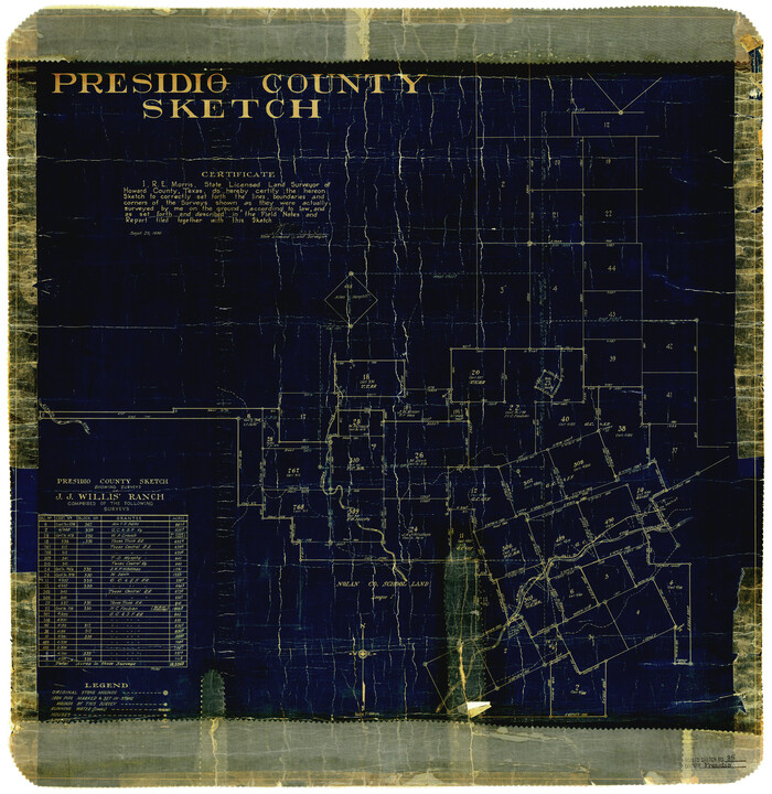 7370, Presidio County Rolled Sketch 83A, General Map Collection
