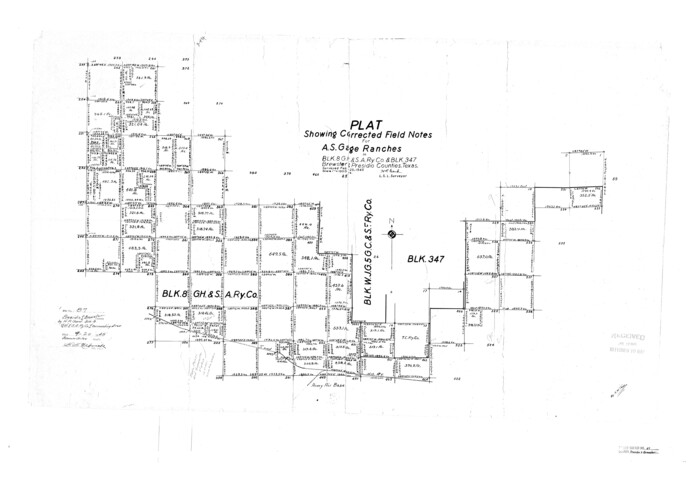 7373, Presidio County Rolled Sketch 87, General Map Collection