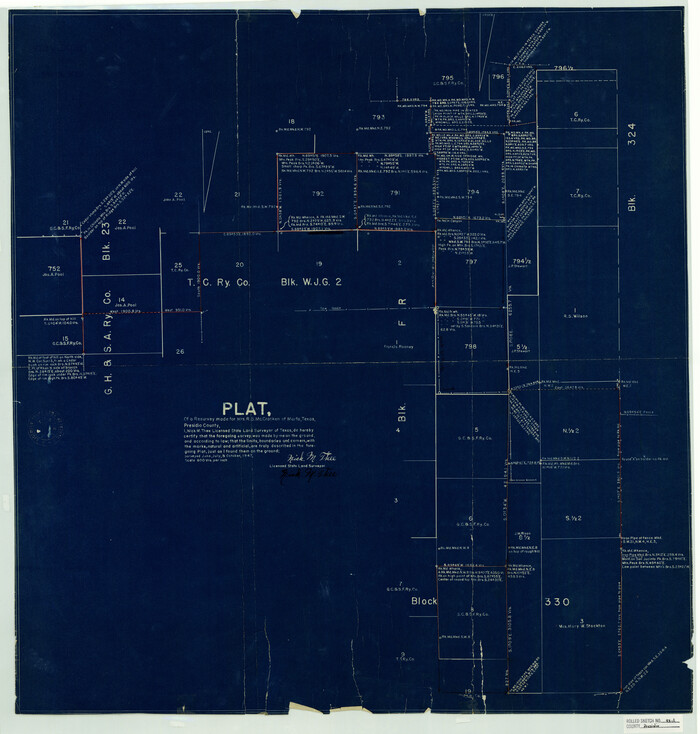 7379, Presidio County Rolled Sketch 93A, General Map Collection