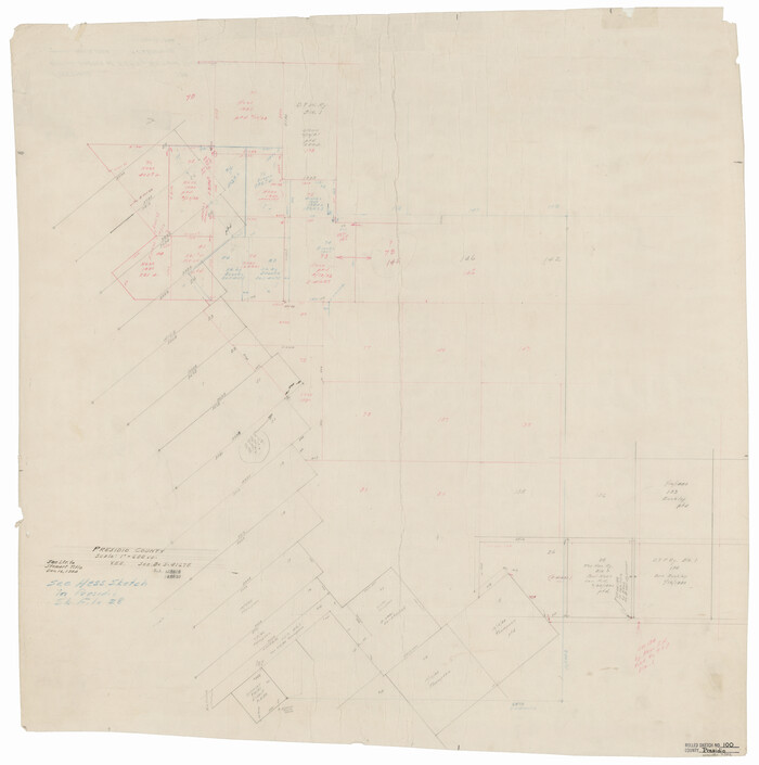 7382, Presidio County Rolled Sketch 100, General Map Collection